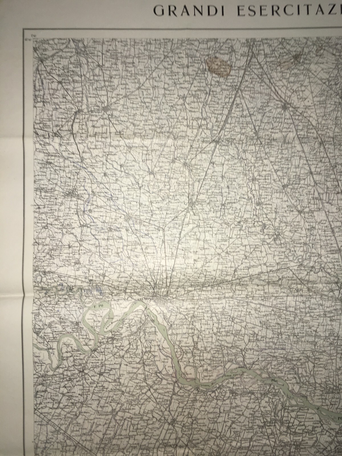 Militaria: Grande Cartografia d'Epoca. Cremona, Parma, Verona, Garda, Rete Stradale