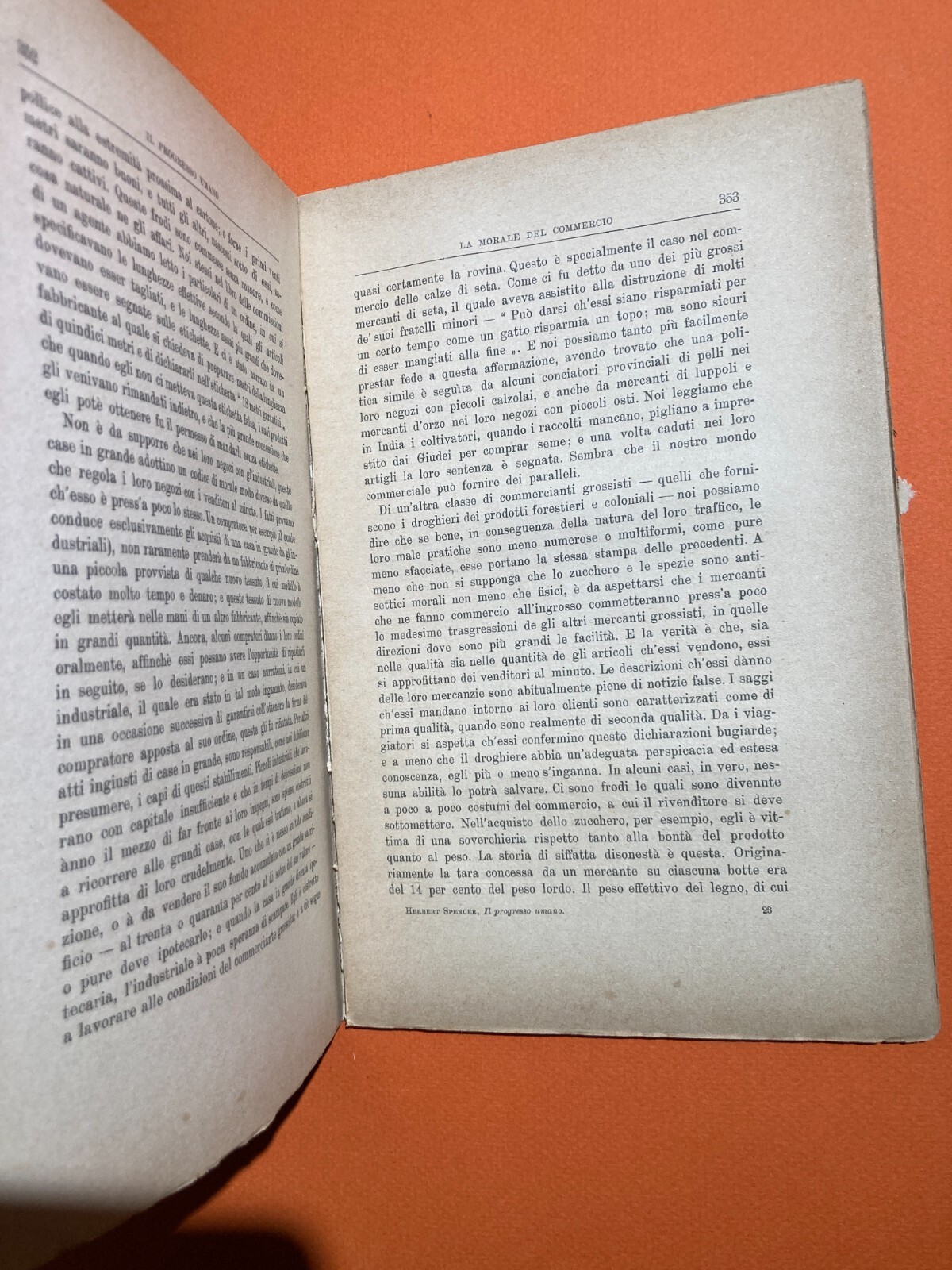 Il Progresso Umano: Scienza, Moda, Psicologia, Commercio   Spencer   Edizione Bocca, 1908