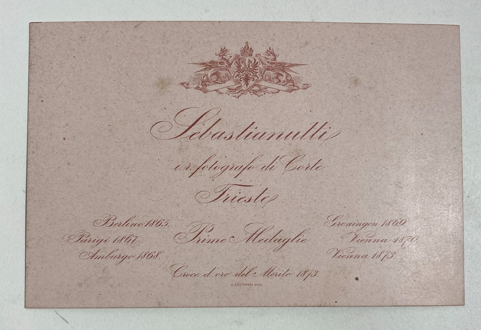 Trieste   Antica Fotografia Originale   Fotografo Sebastianutti   Fotografo Di Corte