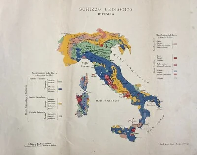 Italian Cartography: Geological Sketch of Italy — Classification of Rocks