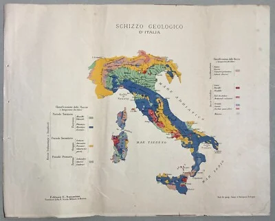 Italian Cartography: Geological Sketch of Italy — Classification of Rocks