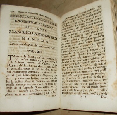 Napoli, Salerno, Eboli: Orazioni Di Gherardo Degli Angioli   Antica Edizione (1781)