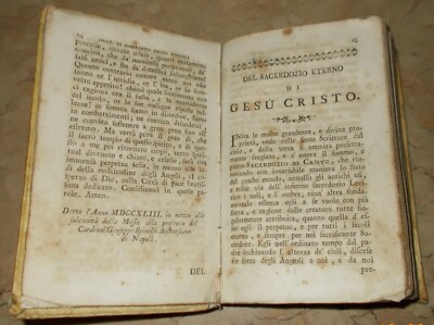Napoli, Salerno, Eboli: Orazioni Di Gherardo Degli Angioli   Antica Edizione (1781)