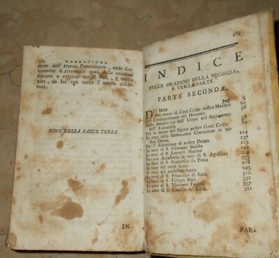 Napoli, Salerno, Eboli: Orazioni Di Gherardo Degli Angioli   Antica Edizione (1781)