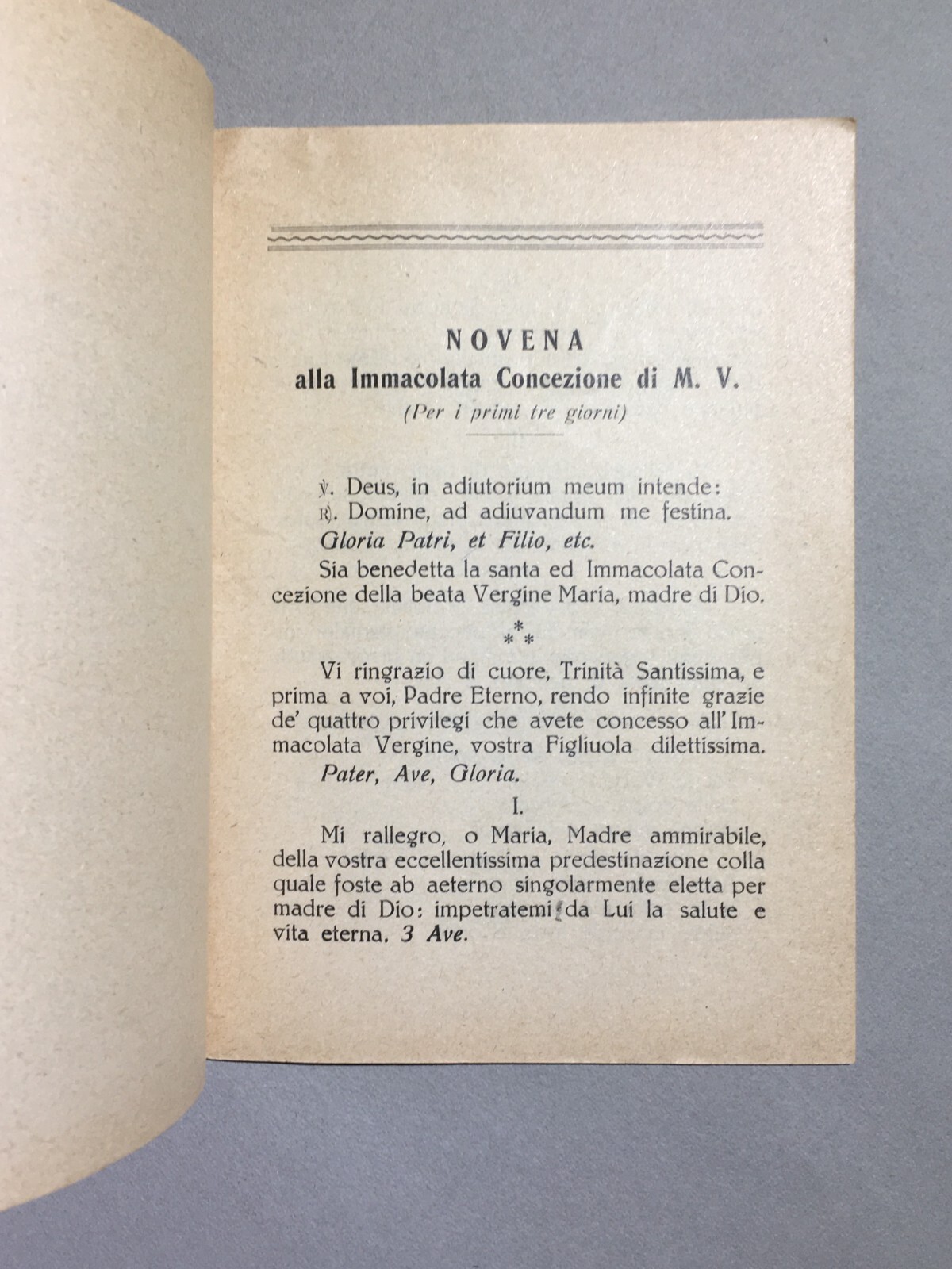 Puglia, Canosa, Barletta: Opera Devozionale, Novena E Litanie All'Immacolata, 1950