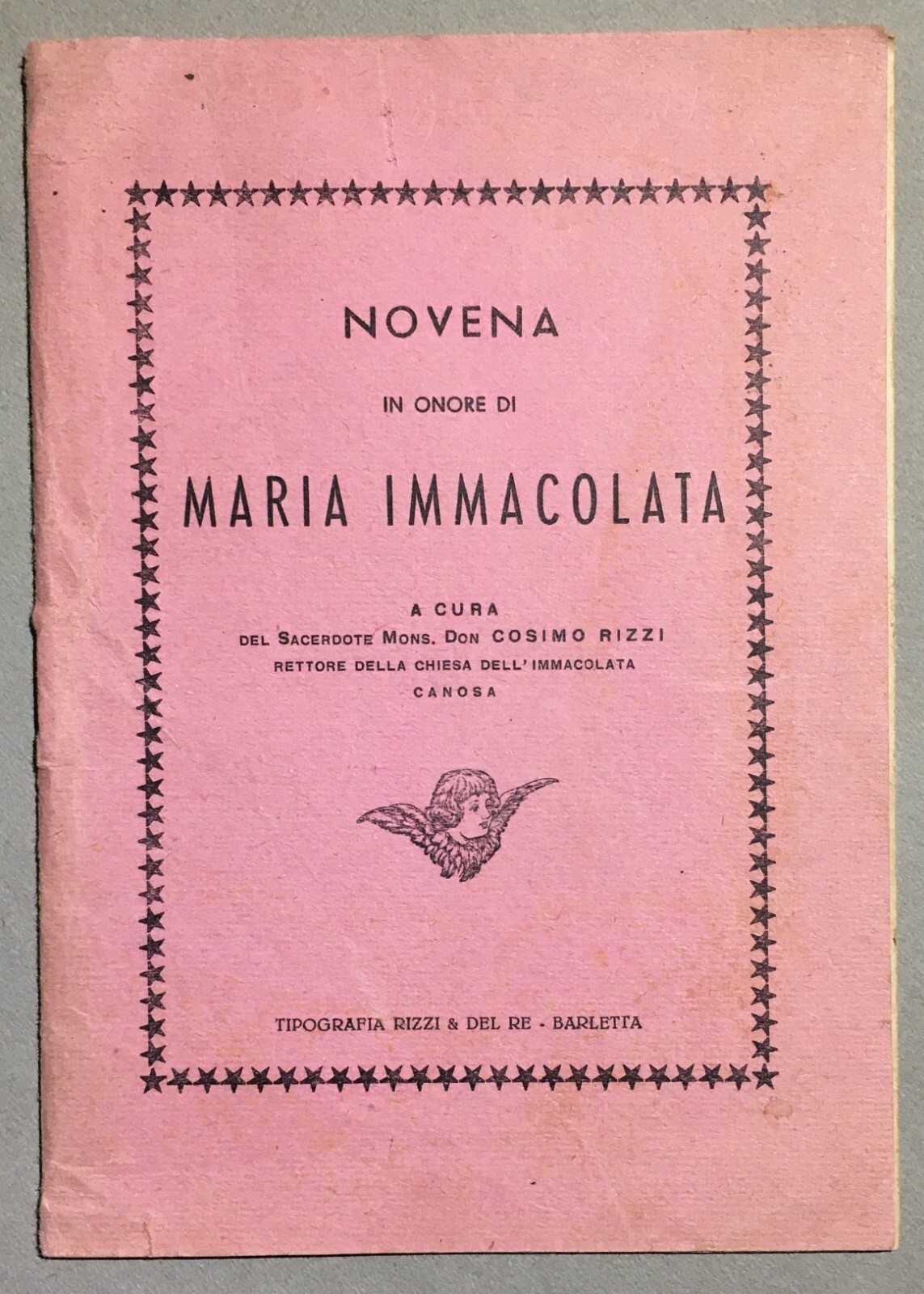Puglia, Canosa, Barletta: Opera Devozionale, Novena E Litanie All'Immacolata, 1950