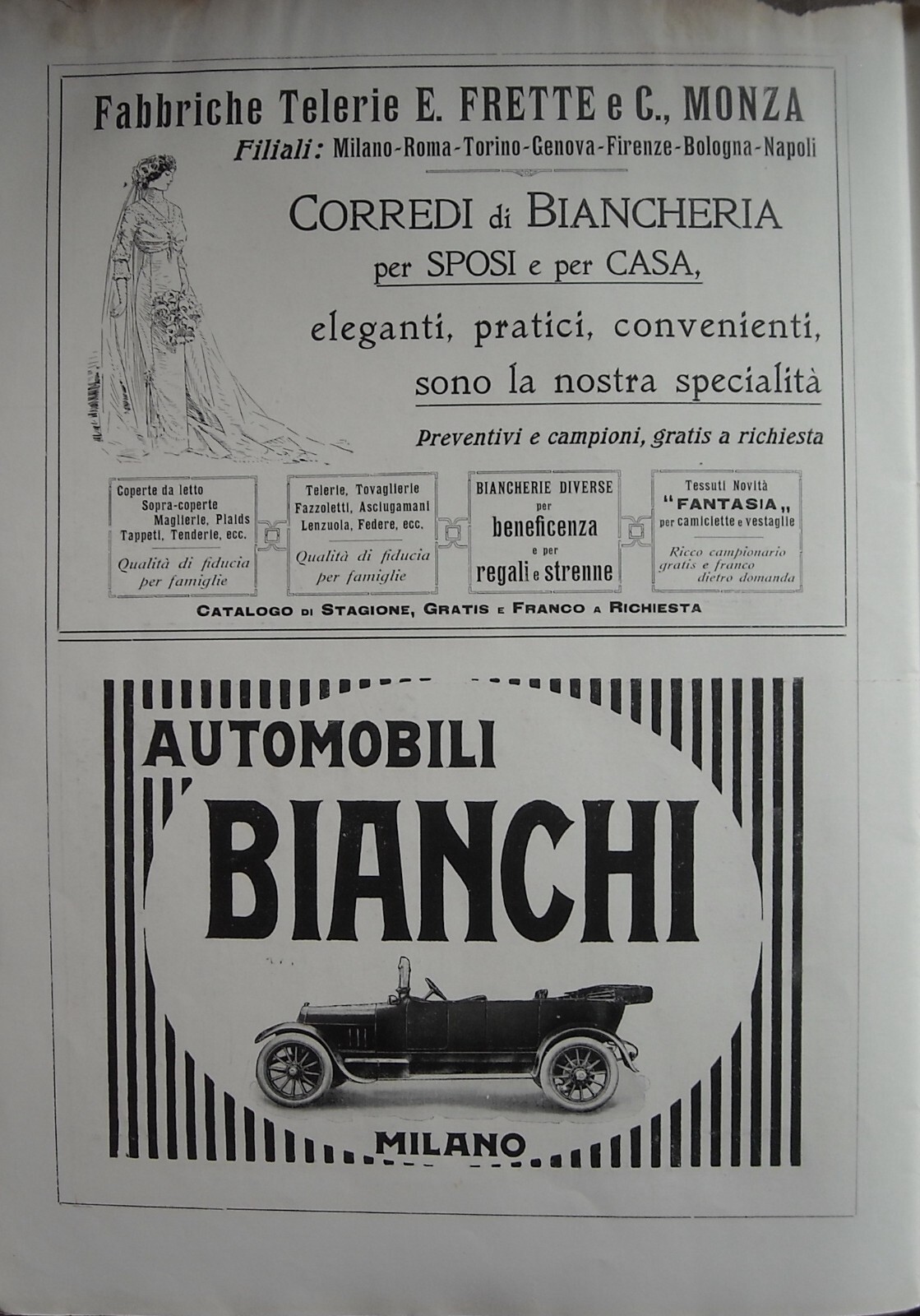 Cioccolato Istantaneo Meunier Milano Parigi. Stampa Pubblicitaria, 1914