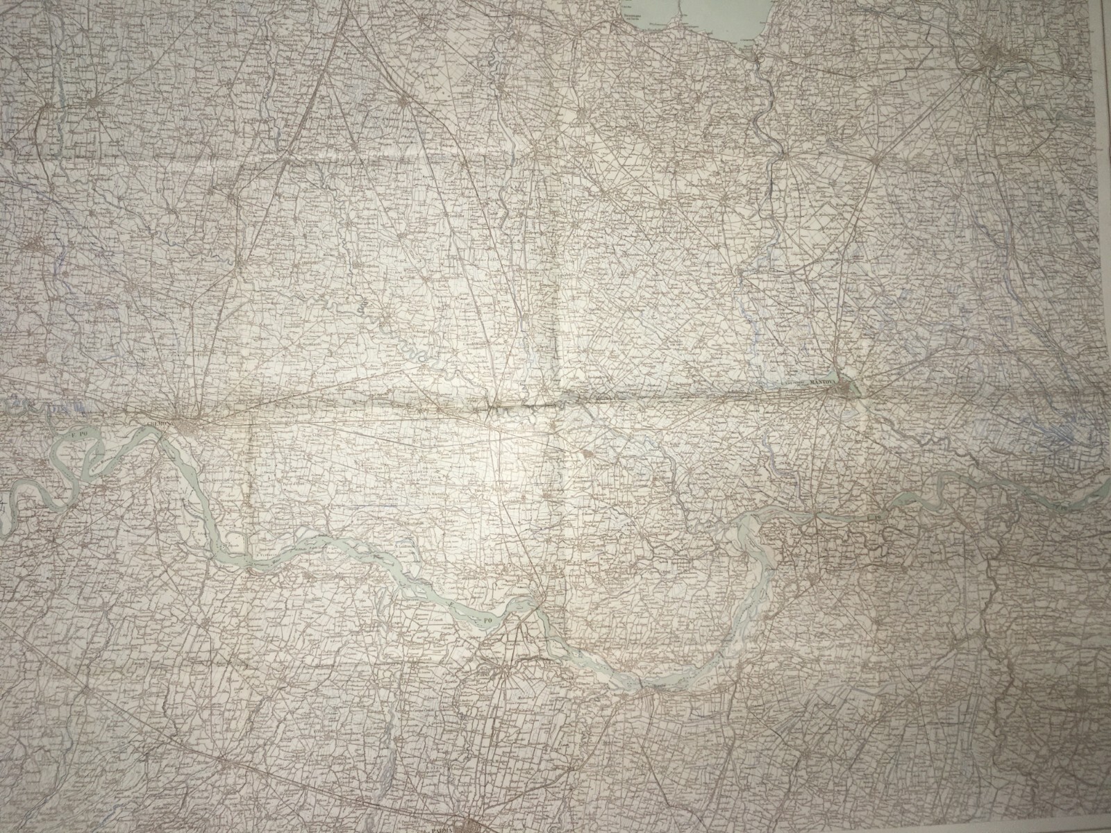 Militaria, Grande Cartografia d'Epoca: Cremona, Parma, Verona, Garda E Viabilità, 1939