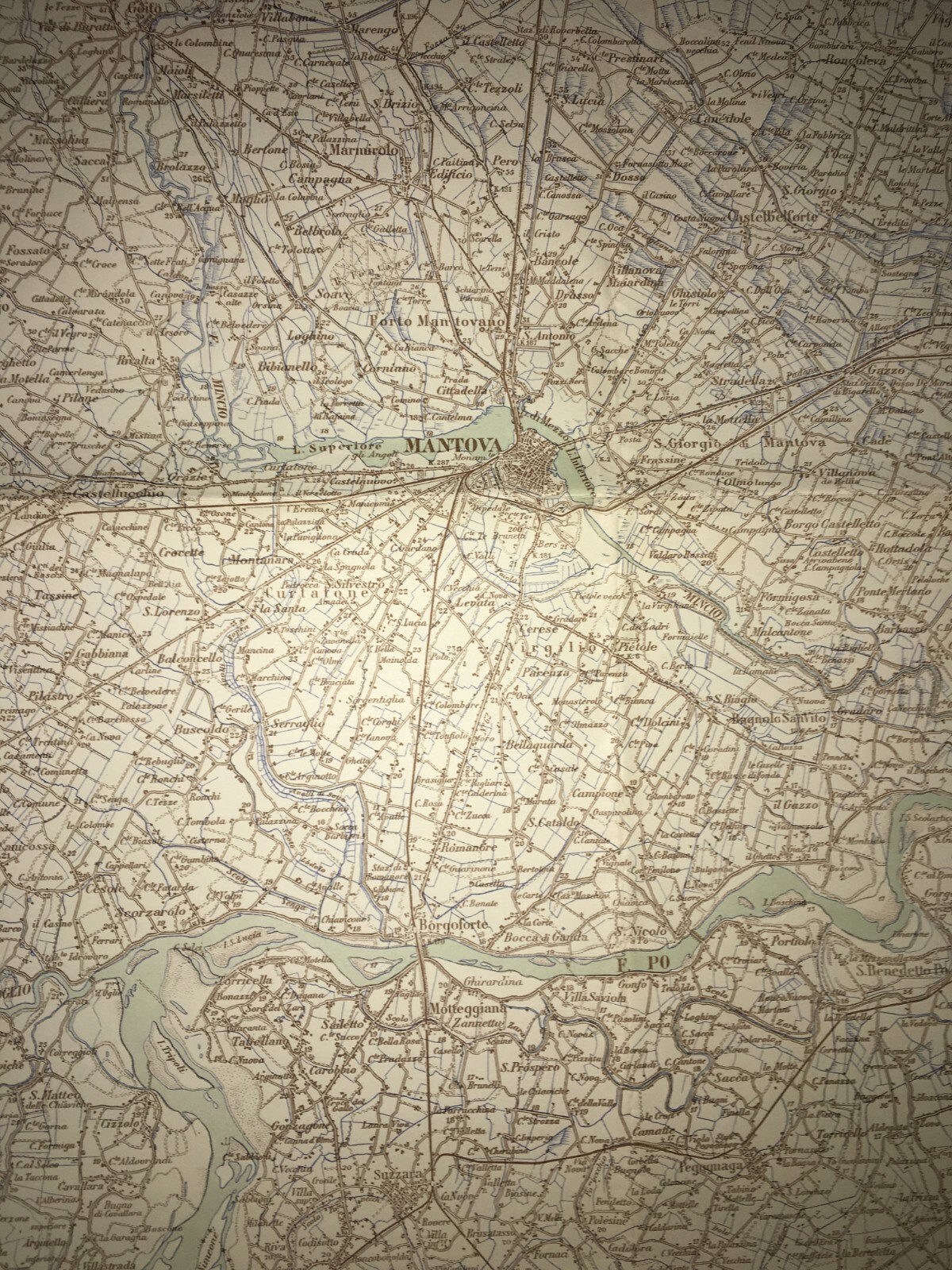 Militaria, Grande Cartografia d'Epoca: Cremona, Parma, Verona, Garda E Viabilità, 1939