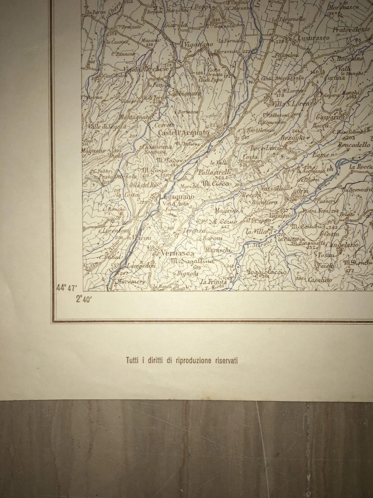 Militaria, Grande Cartografia d'epoca: Cremona, Parma, Verona, Garda e Viabilità, 1939