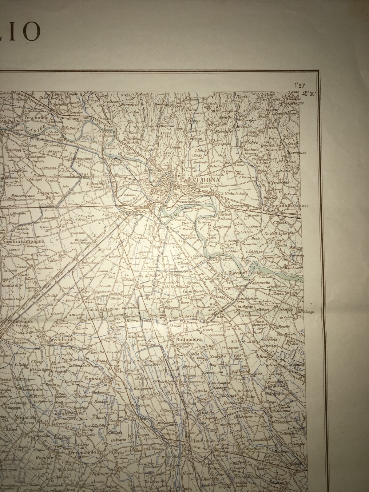 Militaria, Grande Cartografia d'Epoca: Cremona, Parma, Verona, Garda E Viabilità, 1939