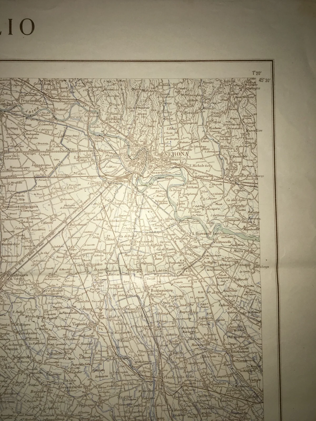 Militaria, Grande Cartografia d'epoca: Cremona, Parma, Verona, Garda e Viabilità, 1939