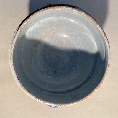 Cucina, Antica Zuppiera In Ceramica Popolare Dell'Abruzzo, Soprammobile Da Collezione, XIX Secolo