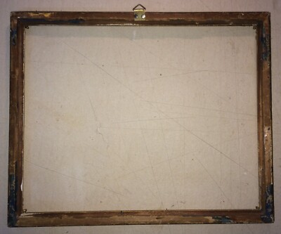 Cornice Dorata Del XIX Secolo In Legno Con Rilievi