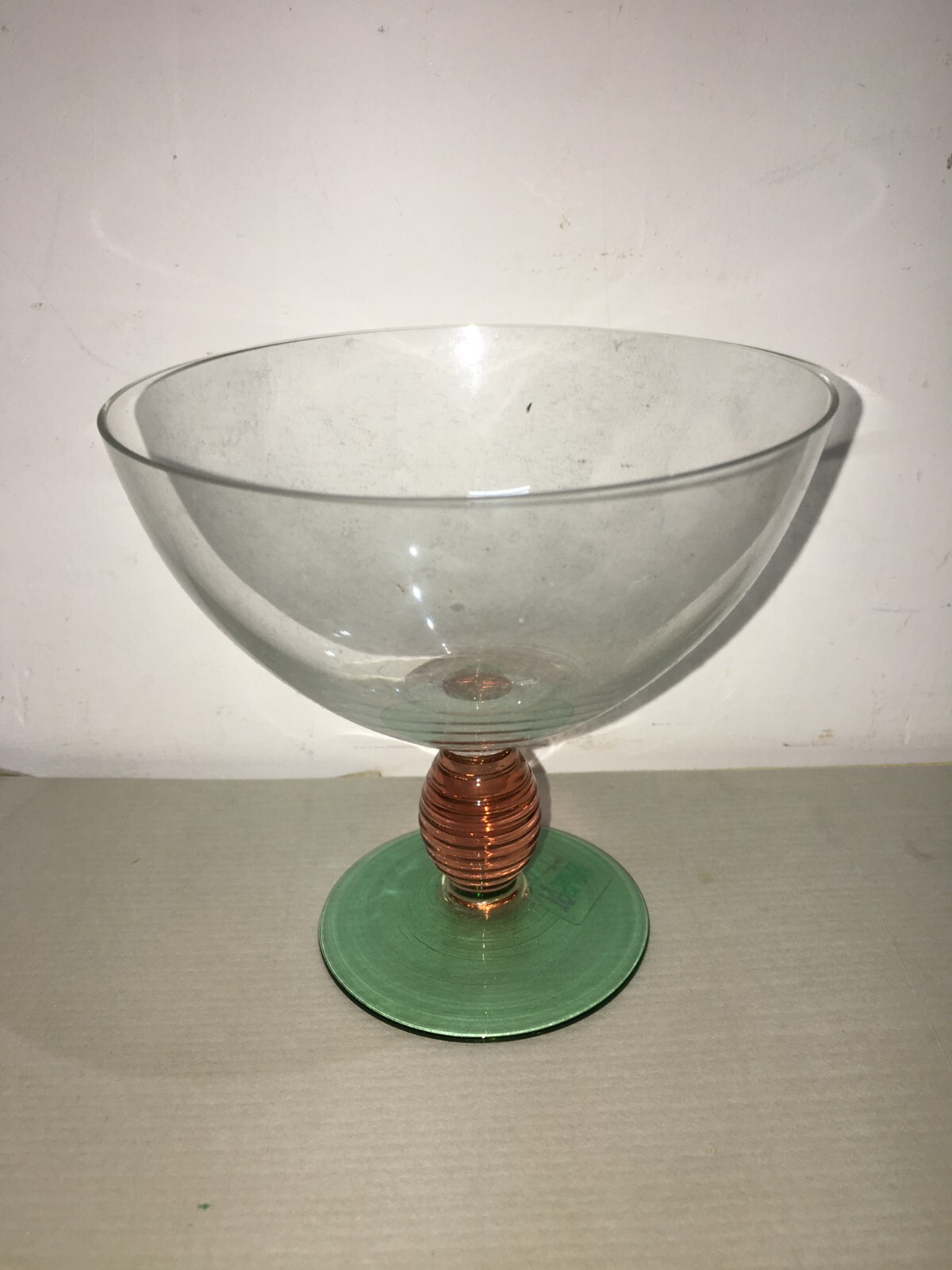 Tazza Decorativa In Vetro Colorato Cristallerie De Vence