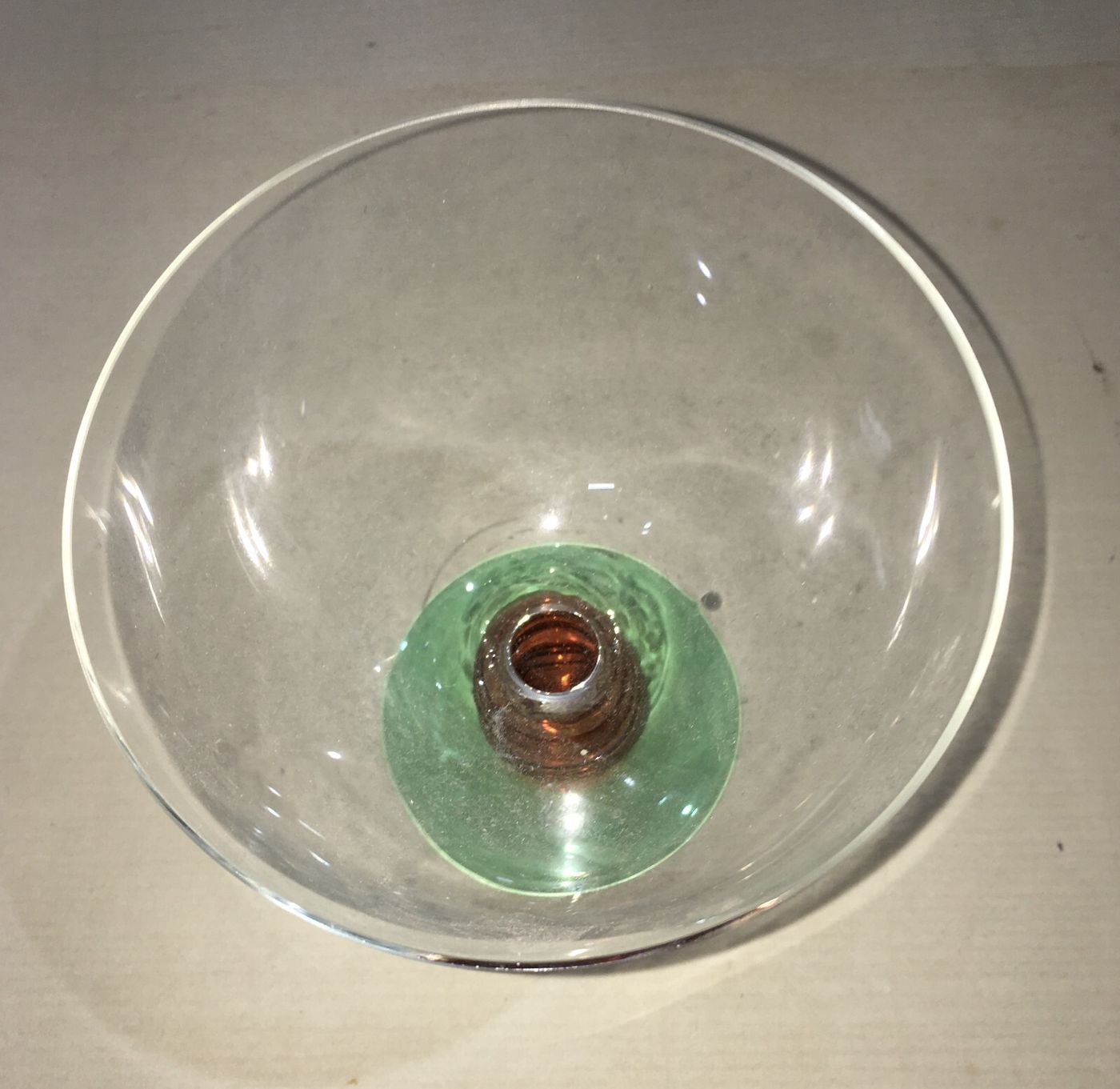 Tazza Decorativa In Vetro Colorato Cristallerie De Vence
