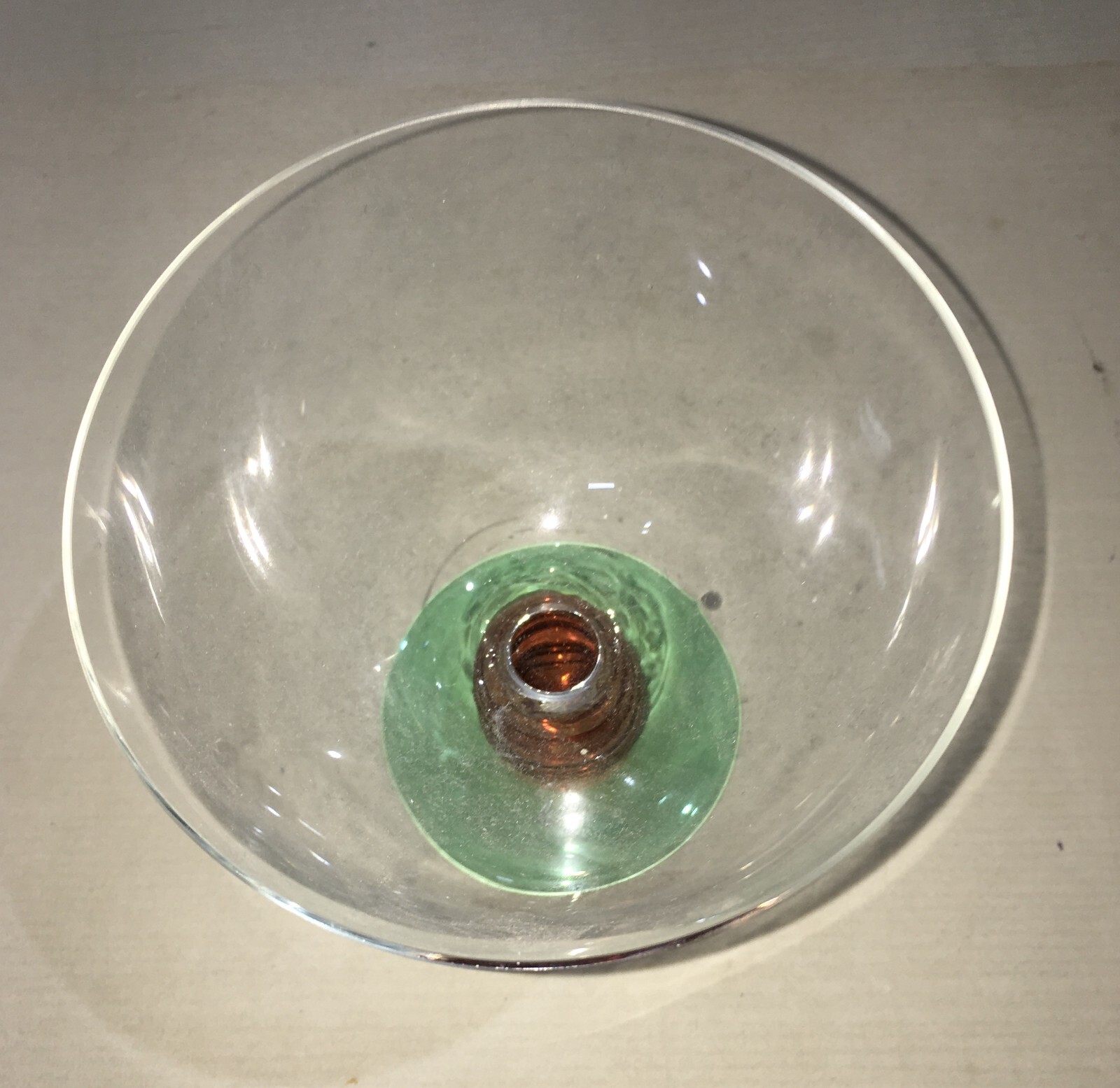 Tazza Decorativa In Vetro Colorato Cristallerie De Vence