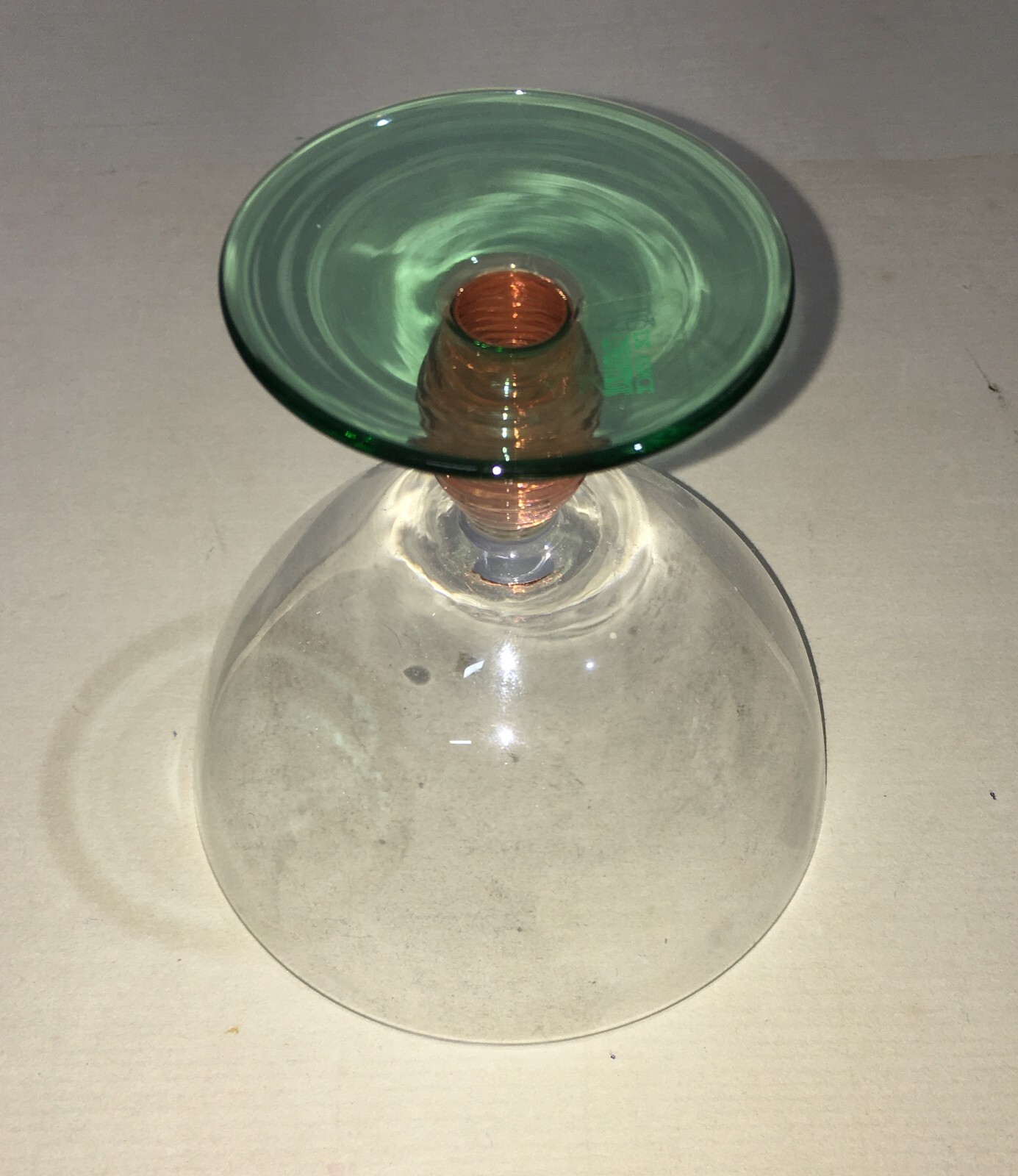 Tazza Decorativa In Vetro Colorato Cristallerie De Vence