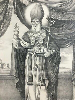 San Riccardo Di Andria, Antica Stampa Popolare Devozionale, Litografia Sorace