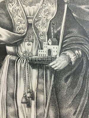 San Riccardo Di Andria, Antica Stampa Popolare Devozionale, Litografia Sorace