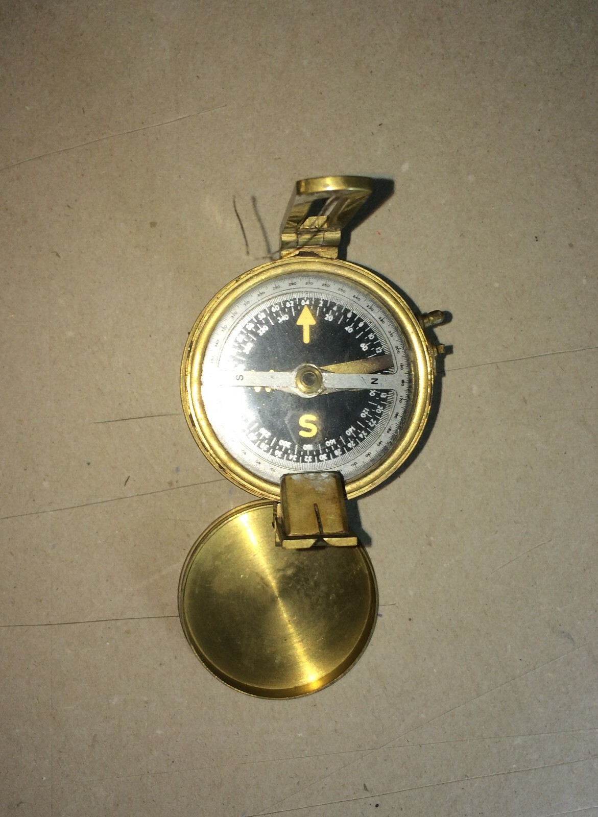 Bussola Da Collezione In Ottone Per Navigazione