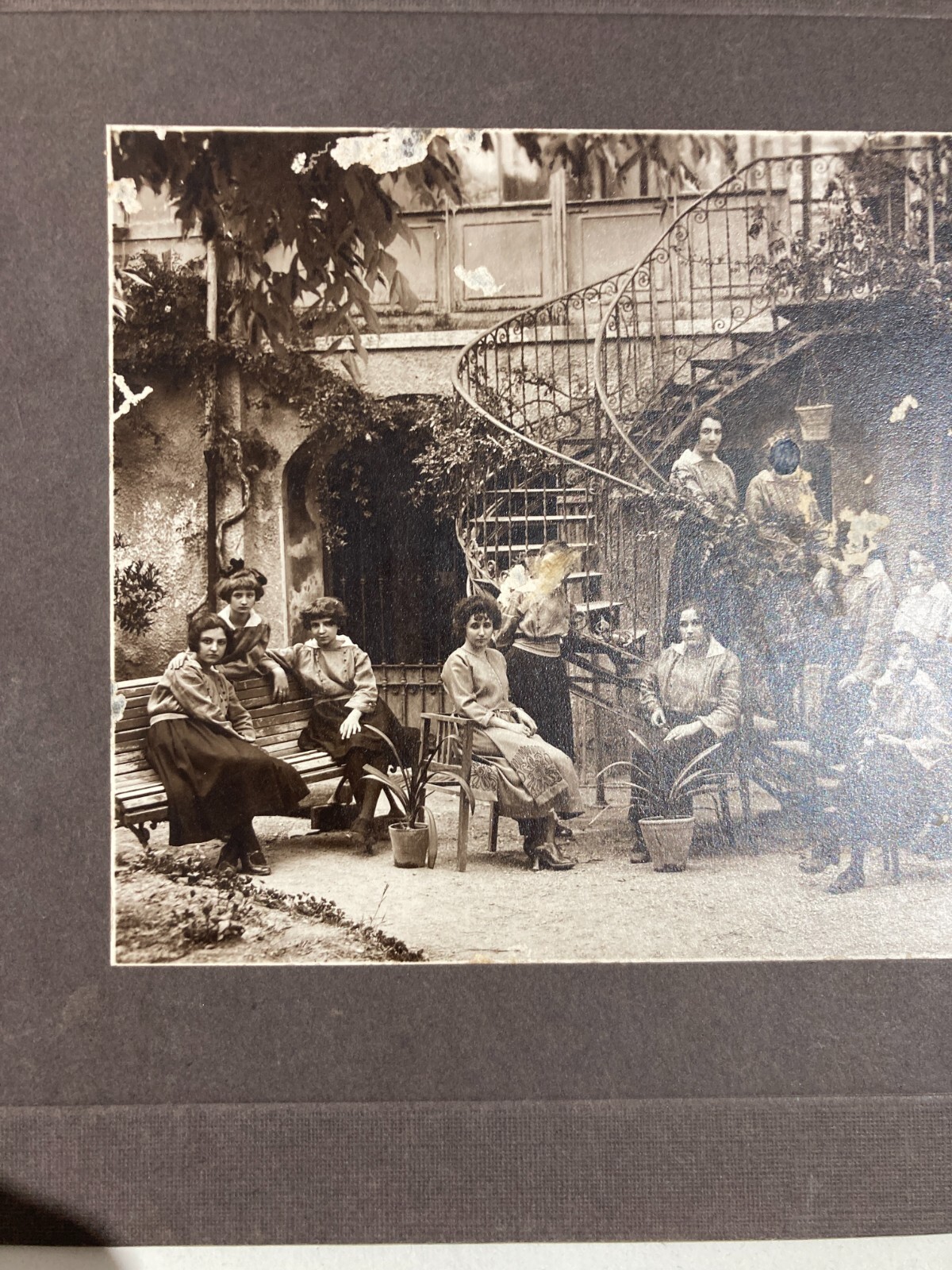 Marche, Ascoli Piceno: Antica Fotografia Dello Studio Coppola   Convitto Santa Maria Delle Vergini