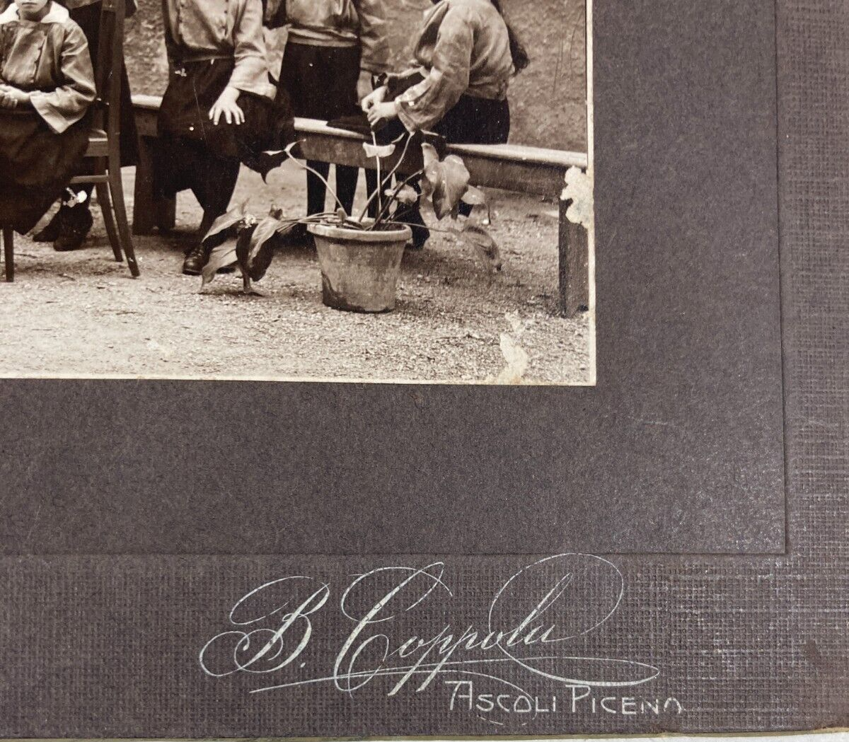 Marche, Ascoli Piceno: Antica Fotografia Dello Studio Coppola   Convitto Santa Maria Delle Vergini