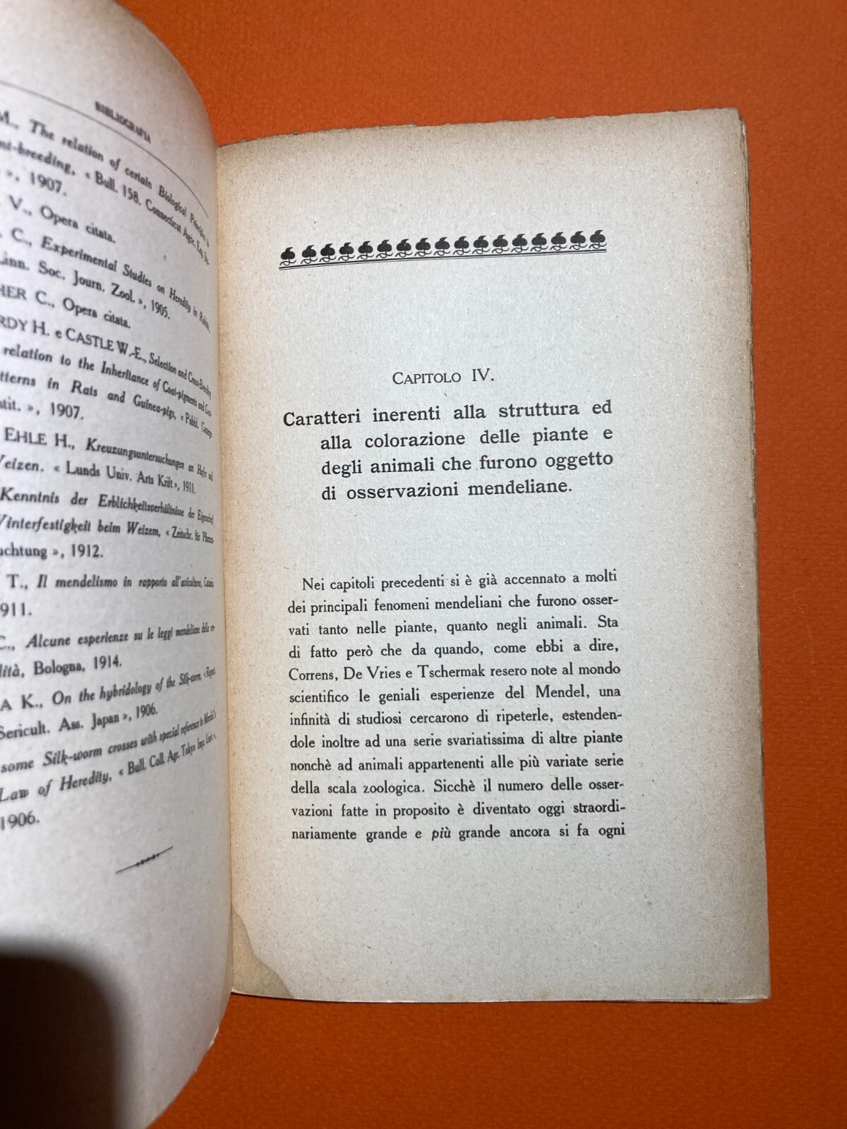 Le Leggi Di Mendel E L'Eredità. Francesco Luigi Maiocco. Bocca, 1918