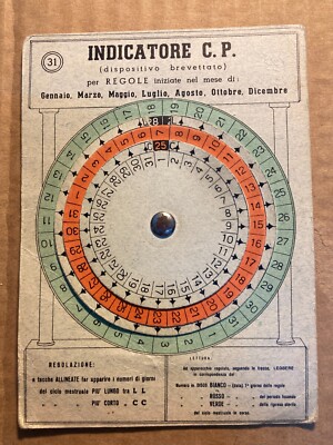 Fecondazione E Sterilità Della Donna: Indicatore C.P. Per Regole   Petrone, Nizza   1946