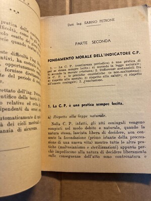 Fecondazione E Sterilità Della Donna: Indicatore C.P. Per Regole   Petrone, Nizza   1946