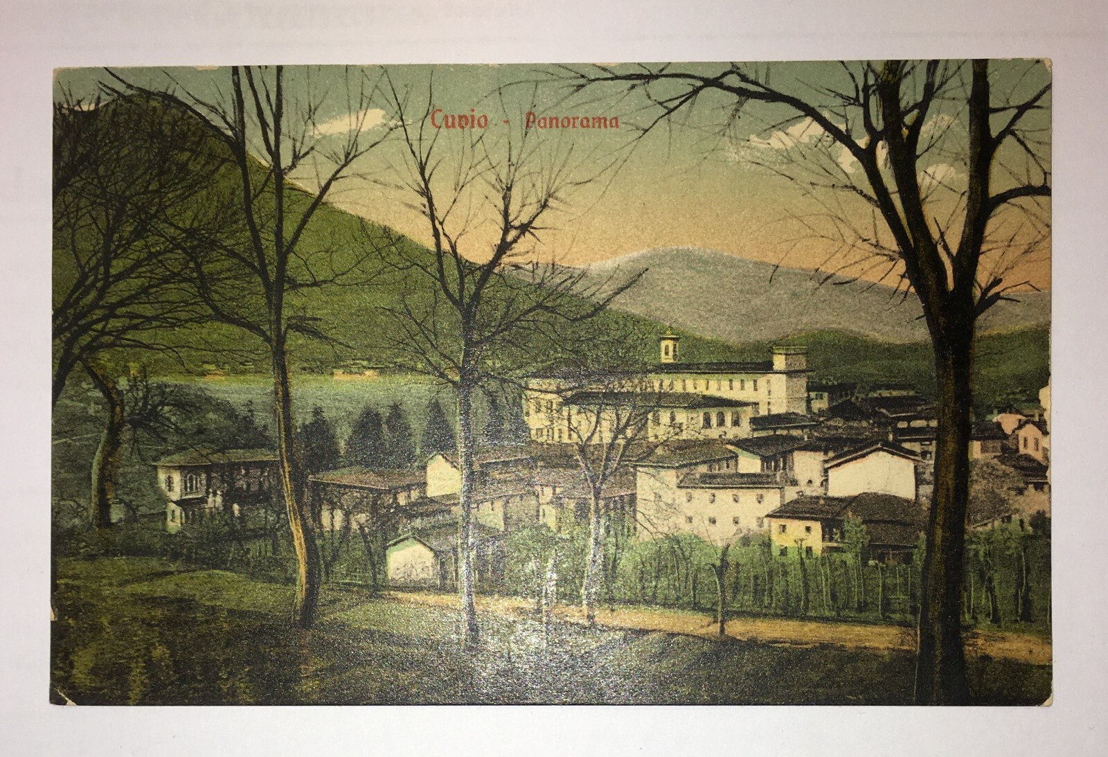 Cuvio (Varese). Veduta Panoramica. Cartolina A Colori. Conti, Laveno. 1937