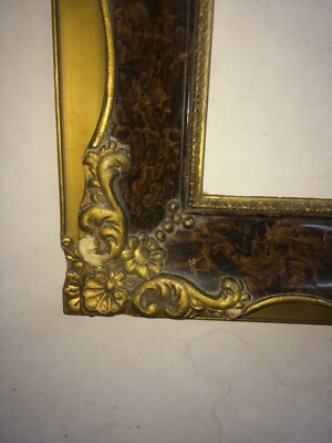 Artistica Cornice Decorativa Con Marmorizzazione E Doratura, 1930 1950