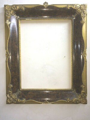 Artistica Cornice Decorativa Con Marmorizzazione E Doratura, 1930 1950