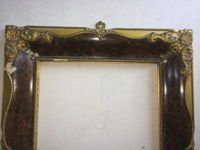 Artistica Cornice Decorativa Con Marmorizzazione E Doratura, 1930 1950