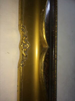 Artistica Cornice Decorativa Con Marmorizzazione E Doratura, 1930 1950