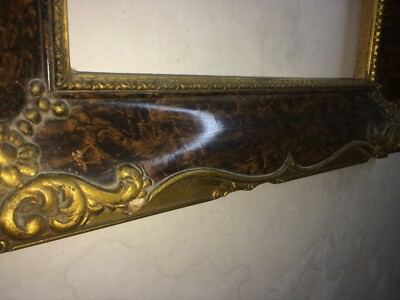 Artistica Cornice Decorativa Con Marmorizzazione E Doratura, 1930 1950