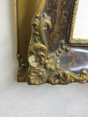 Artistica Cornice Decorativa Con Marmorizzazione E Doratura, 1930 1950