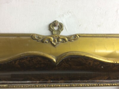Artistica Cornice Decorativa Con Marmorizzazione E Doratura, 1930 1950