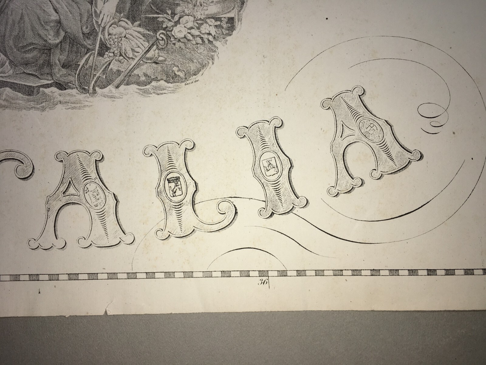 Cartografia Italiana: Gran Carta d'Italia (Civelli), Allegoria Dell'Italia E Araldica