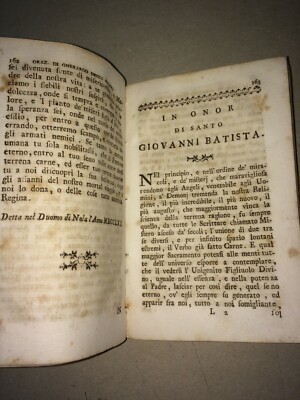 Napoli, Salerno, Eboli: Orazioni Di Gherardo Degli Angioli (1780)