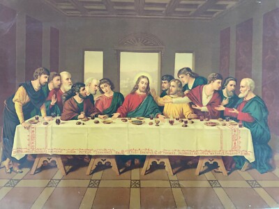 Arte Popolare Devozionale: Vita E Passione Di Gesù   Ultima Cena   Grande Stampa