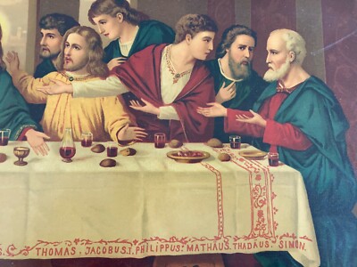 Arte Popolare Devozionale: Vita E Passione Di Gesù   Ultima Cena   Grande Stampa