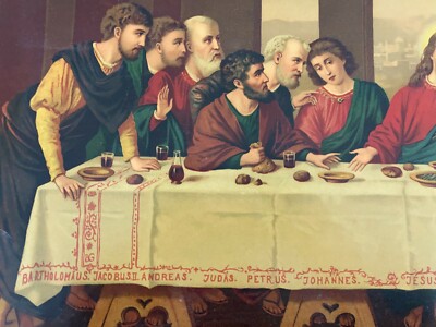 Arte Popolare Devozionale: Vita E Passione Di Gesù   Ultima Cena   Grande Stampa