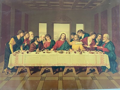 Arte Popolare Devozionale: Vita E Passione Di Gesù   Ultima Cena   Grande Stampa