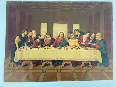 Arte Popolare Devozionale: Vita E Passione Di Gesù   Ultima Cena   Grande Stampa
