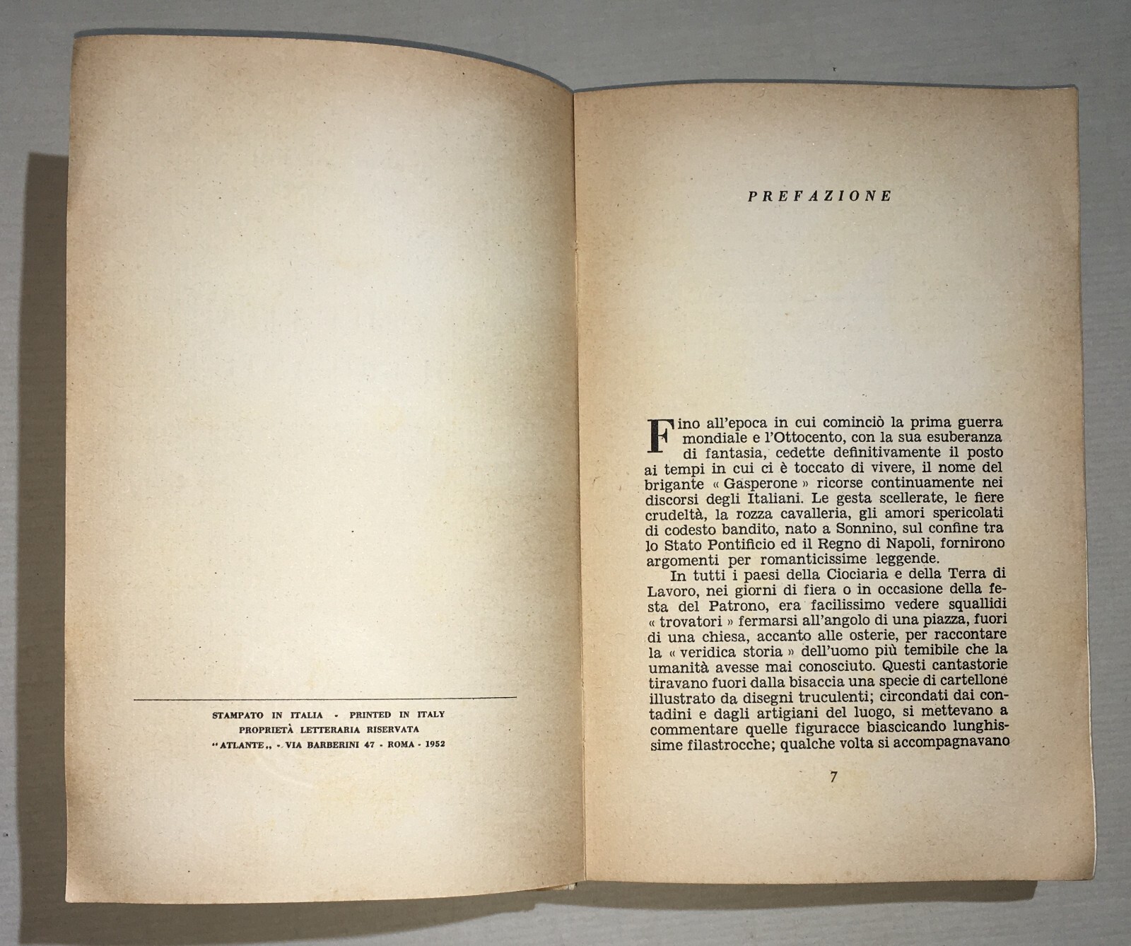 La Mia Vita Di Brigante: Antonio Gasbaroni (Gasperone)