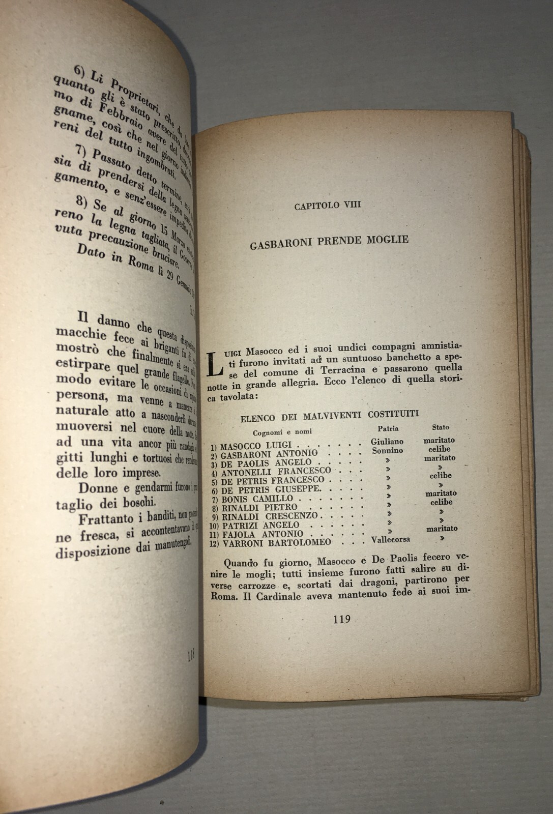 La Mia Vita Di Brigante: Antonio Gasbaroni (Gasperone)