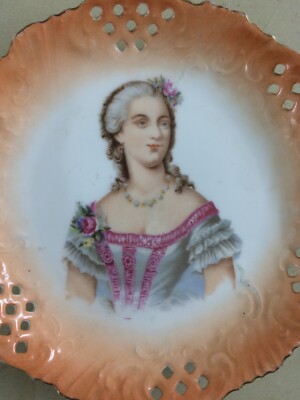 Nobiltà Francese, Araldica: Porcellana Da Collezione Con Ritratto Di Madame De Montespan