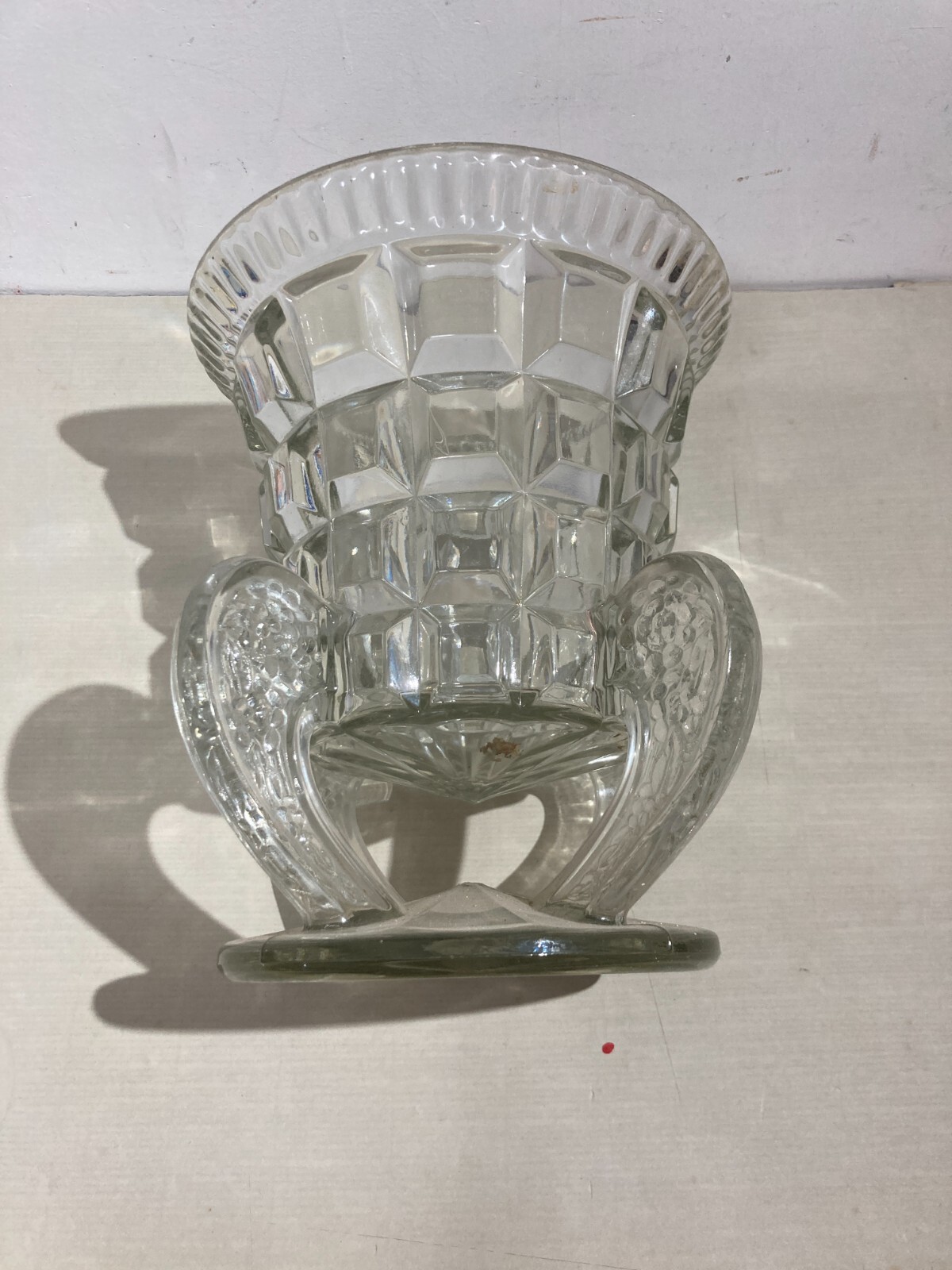 Vaso In Vetro Massiccio Vintage