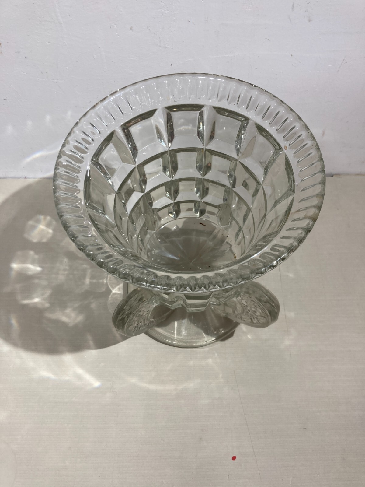 Vaso In Vetro Massiccio Vintage